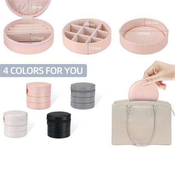 NWT Celosia Travel Jewelry Organizer, with detachable portable  travel case pink - Picture 12 of 12